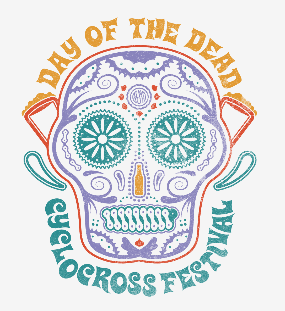 Day of the Dead Cyclocross Logo Color